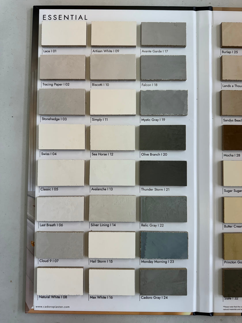 Essential Book 1 color chart